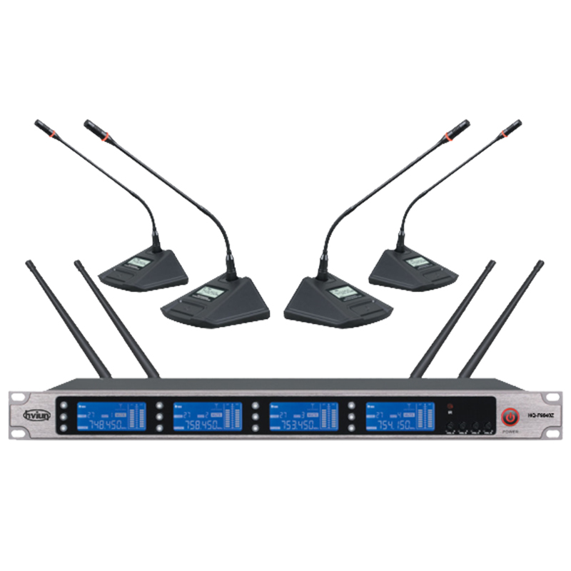 液晶可調（diào）無線麥克風（四桌麵）