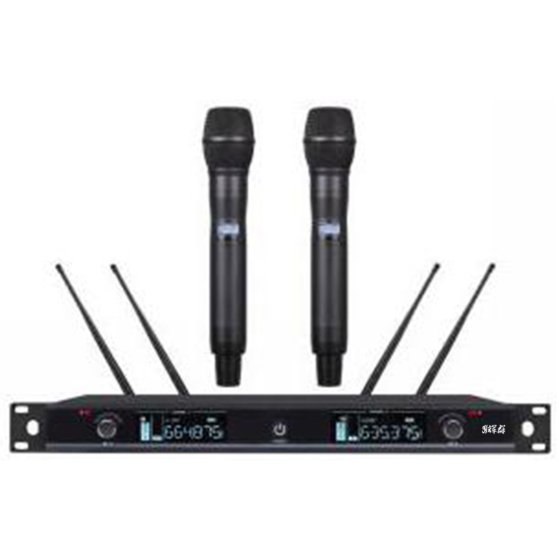 真分集液晶可（kě）調無線麥克風（雙（shuāng）手持）